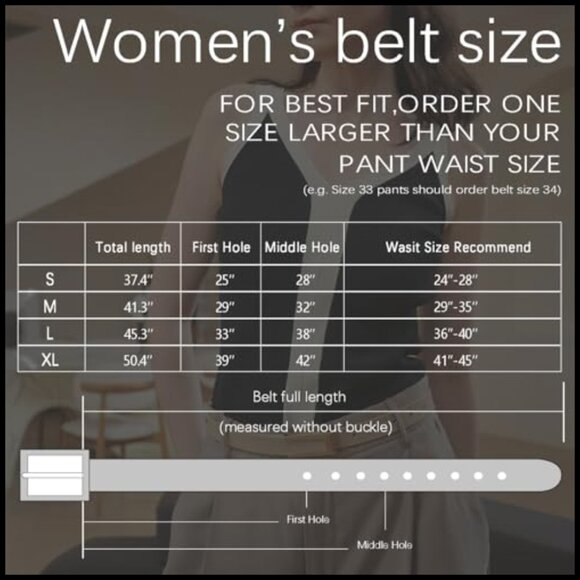 Genuine Leather Skinny Belt with Gold-Tone Buckle for Dresses Jeans main image 6